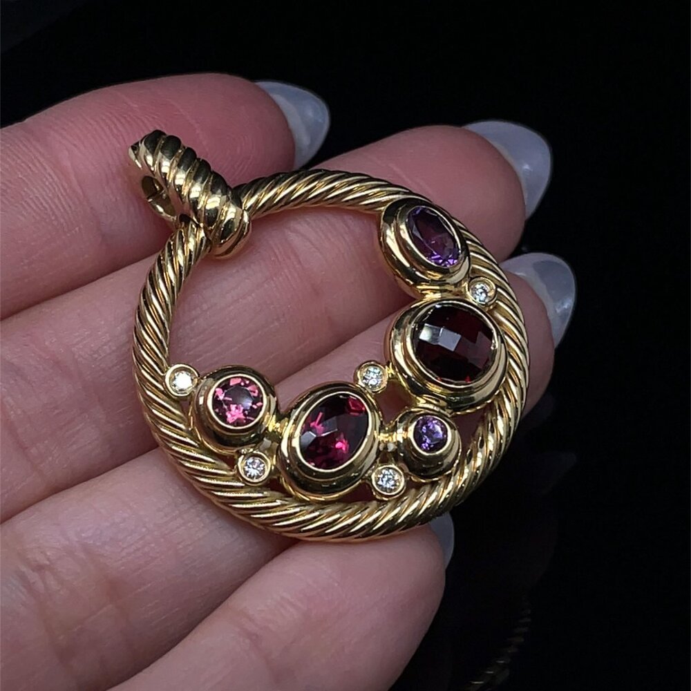 David Yurman Mosaic Collection Pendant - Picture 5 of 7